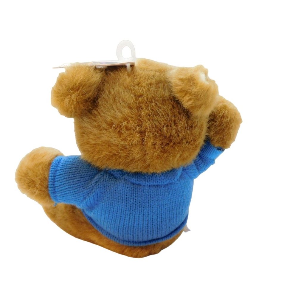 What Would Jesus Do Blue Sweater & Bracelet 8" Plush Bear W/Tags Stuffed Animal - Picture 4 of 9